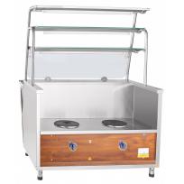 Прилавок-мармит ABAT ПМЭС-70Т под дерево (ПРЕМЬЕР)